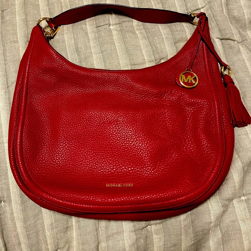 Michael Kors NWOT Lydia Hobo Bag Wine color